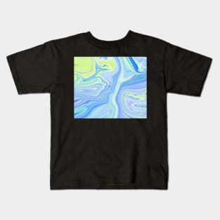 Blue Paint Holographic Kids T-Shirt